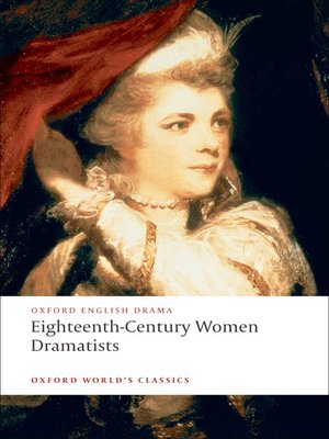 cover image of Eighteenth-Century Women Dramatists
